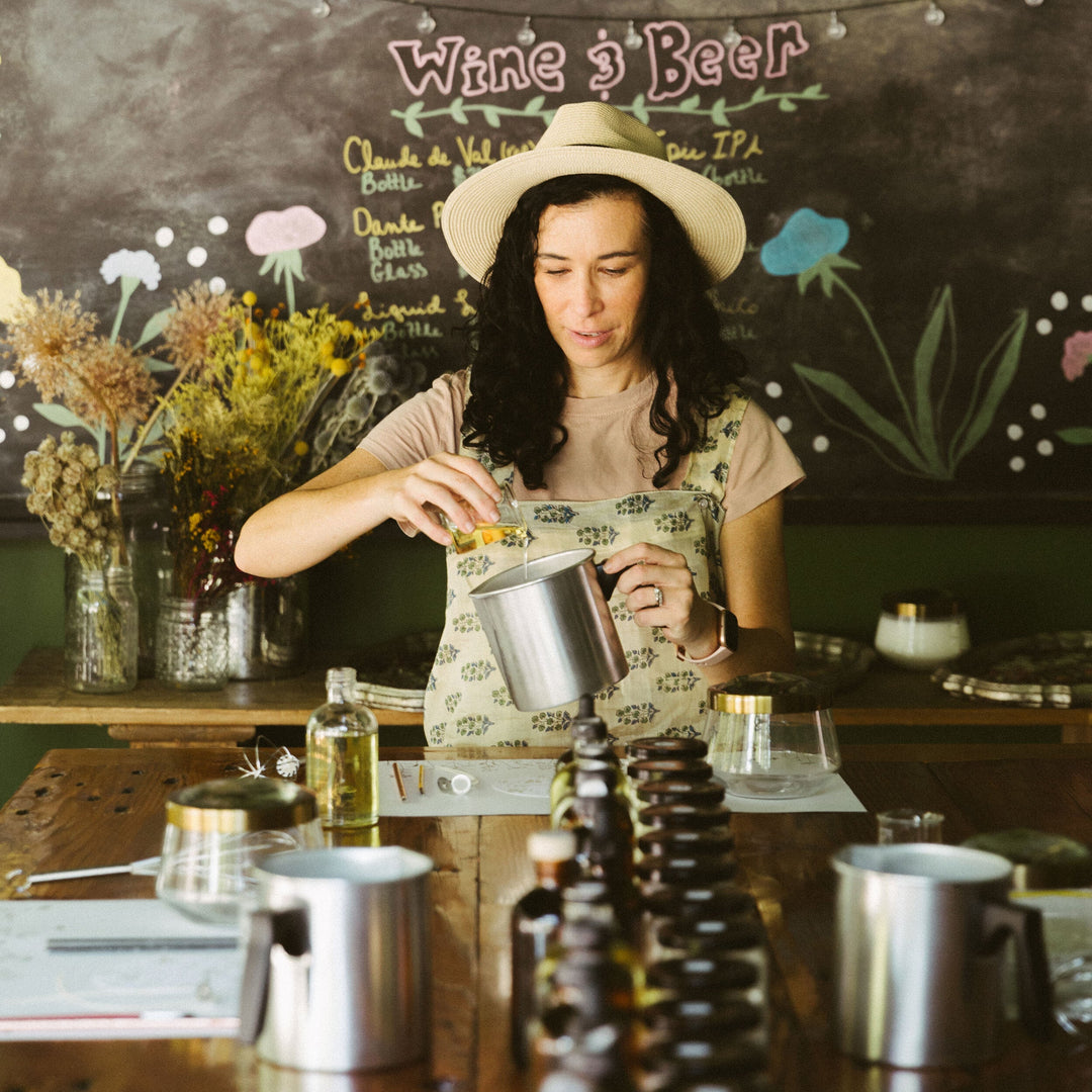 Single Seat | Large Pressed Floral Candle Workshop Ticket
